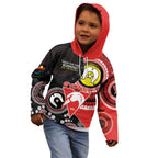 Custom AFL Swans NAIDOC Week Kid Hoodie Keep The Fire Burning Indigenous Art