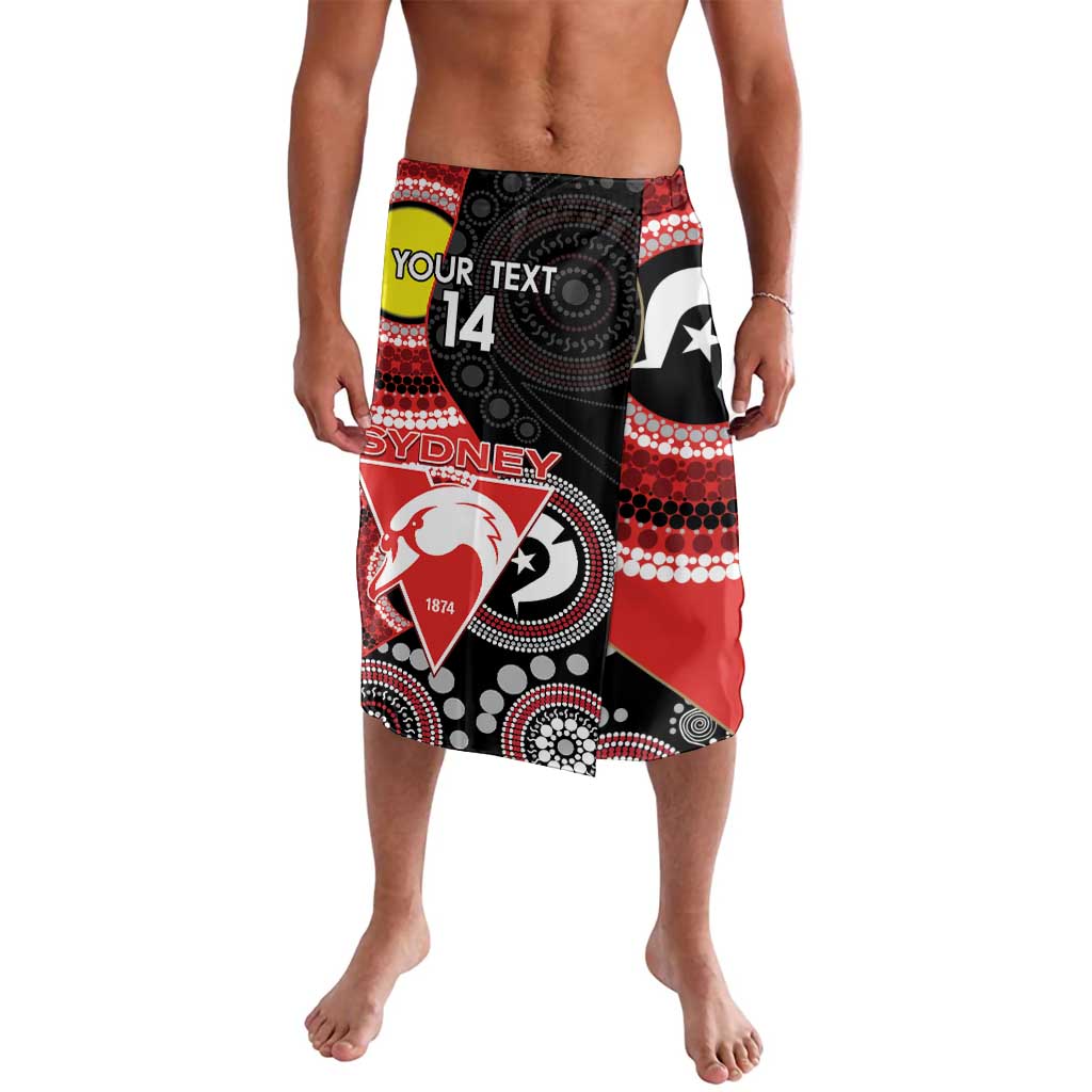 Custom AFL Swans NAIDOC Week Lavalava Keep The Fire Burning Indigenous Art