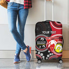 Custom AFL Swans NAIDOC Week Luggage Cover Keep The Fire Burning Indigenous Art