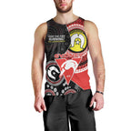 Custom AFL Swans NAIDOC Week Men Tank Top Keep The Fire Burning Indigenous Art