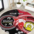 Custom AFL Swans NAIDOC Week Round Carpet Keep The Fire Burning Indigenous Art