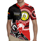 Custom AFL Swans NAIDOC Week Rugby Jersey Keep The Fire Burning Indigenous Art