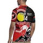 Custom AFL Swans NAIDOC Week Rugby Jersey Keep The Fire Burning Indigenous Art