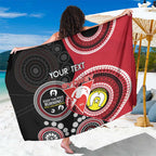 Custom AFL Swans NAIDOC Week Sarong Keep The Fire Burning Indigenous Art
