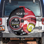 Custom AFL Swans NAIDOC Week Spare Tire Cover Keep The Fire Burning Indigenous Art