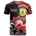 Custom AFL Swans NAIDOC Week T Shirt Keep The Fire Burning Indigenous Art