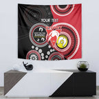 Custom AFL Swans NAIDOC Week Tapestry Keep The Fire Burning Indigenous Art