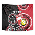 Custom AFL Swans NAIDOC Week Tapestry Keep The Fire Burning Indigenous Art