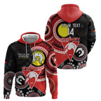 Custom AFL Swans NAIDOC Week Zip Hoodie Keep The Fire Burning Indigenous Art