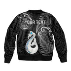 personalised-new-zealand-bomber-jacket-aotearoa-silver-fern-with-manaia-maori-unique-black