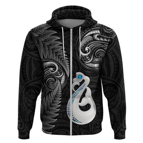 personalised-new-zealand-hoodie-aotearoa-silver-fern-with-manaia-maori-unique-black
