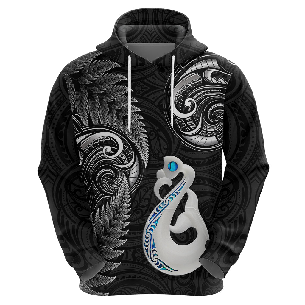 personalised-new-zealand-hoodie-aotearoa-silver-fern-with-manaia-maori-unique-black