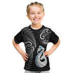 personalised-new-zealand-kid-t-shirt-aotearoa-silver-fern-with-manaia-maori-unique-black