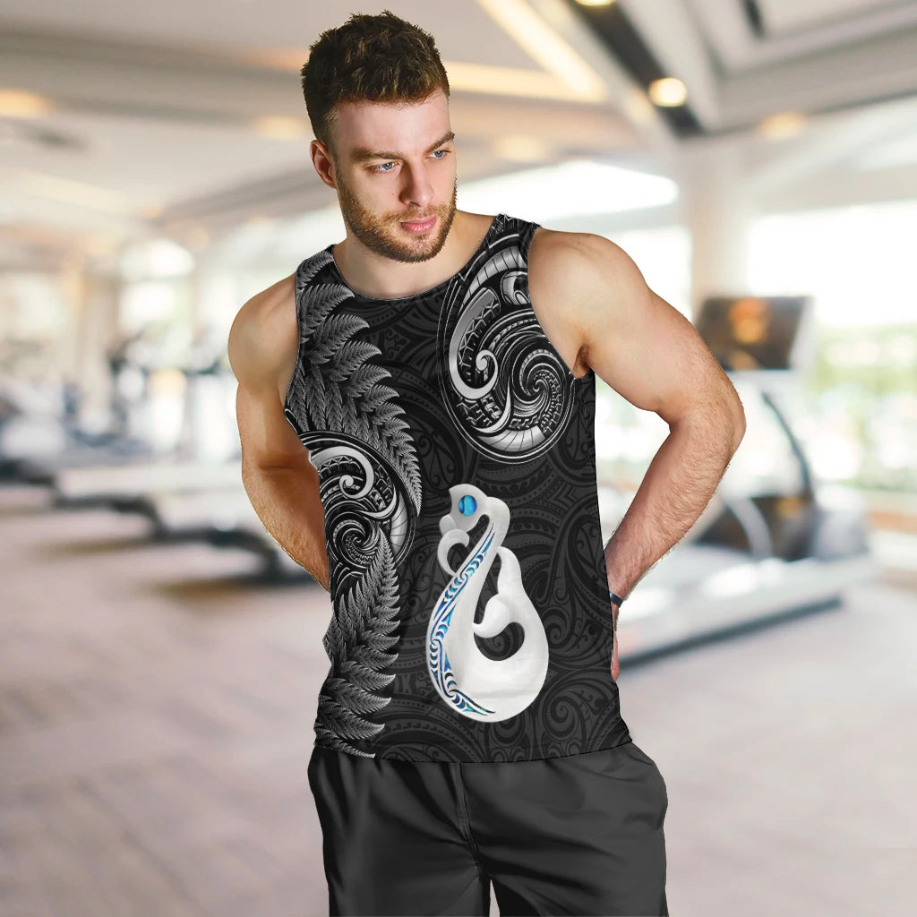 personalised-new-zealand-men-tank-top-aotearoa-silver-fern-with-manaia-maori-unique-black