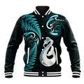 personalised-new-zealand-baseball-jacket-aotearoa-silver-fern-with-manaia-maori-unique-turquoise