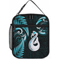New Zealand Lunch Bag Aotearoa Silver Fern With Manaia Maori Unique Turquoise