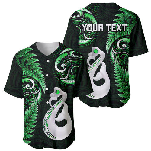 personalised-new-zealand-baseball-jersey-aotearoa-silver-fern-with-manaia-maori-unique-green