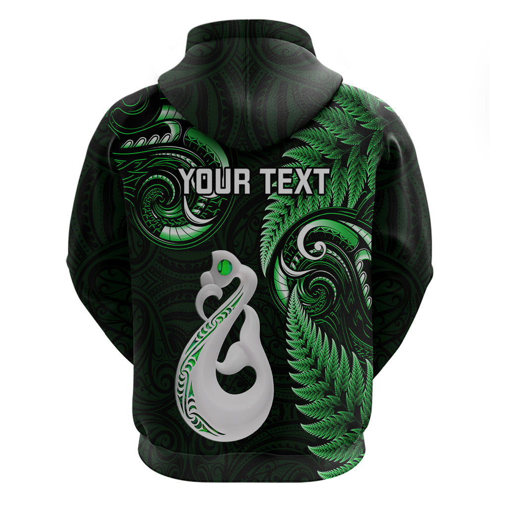 personalised-new-zealand-hoodie-aotearoa-silver-fern-with-manaia-maori-unique-green