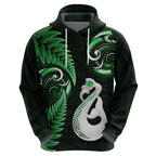 personalised-new-zealand-hoodie-aotearoa-silver-fern-with-manaia-maori-unique-green