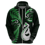 personalised-new-zealand-hoodie-aotearoa-silver-fern-with-manaia-maori-unique-green
