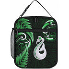 New Zealand Lunch Bag Aotearoa Silver Fern With Manaia Maori Unique Green