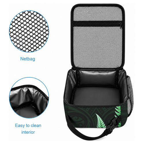 New Zealand Lunch Bag Aotearoa Silver Fern With Manaia Maori Unique Green