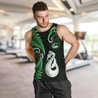 personalised-new-zealand-men-tank-top-aotearoa-silver-fern-with-manaia-maori-unique-green