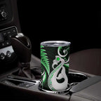 New Zealand Tumbler Cup Aotearoa Silver Fern With Manaia Maori Unique Green