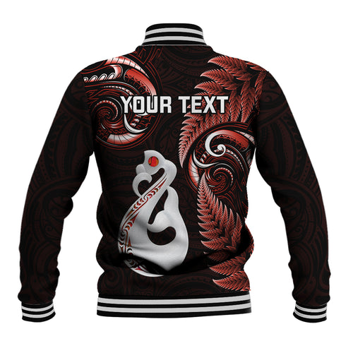 personalised-new-zealand-baseball-jacket-aotearoa-silver-fern-with-manaia-maori-unique-red
