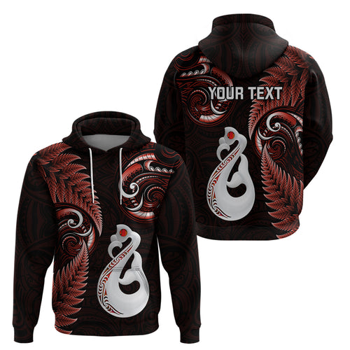 personalised-new-zealand-hoodie-aotearoa-silver-fern-with-manaia-maori-unique-red