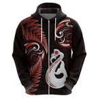 personalised-new-zealand-hoodie-aotearoa-silver-fern-with-manaia-maori-unique-red