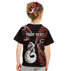 personalised-new-zealand-kid-t-shirt-aotearoa-silver-fern-with-manaia-maori-unique-red