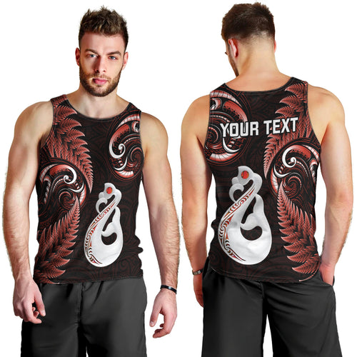 personalised-new-zealand-men-tank-top-aotearoa-silver-fern-with-manaia-maori-unique-red