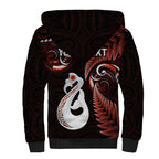 personalised-new-zealand-sherpa-hoodie-aotearoa-silver-fern-with-manaia-maori-unique-red