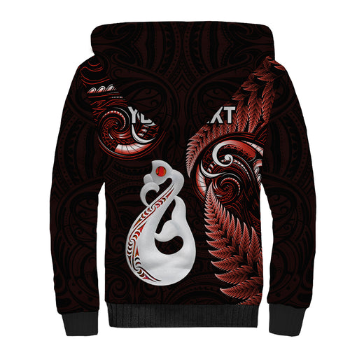 personalised-new-zealand-sherpa-hoodie-aotearoa-silver-fern-with-manaia-maori-unique-red