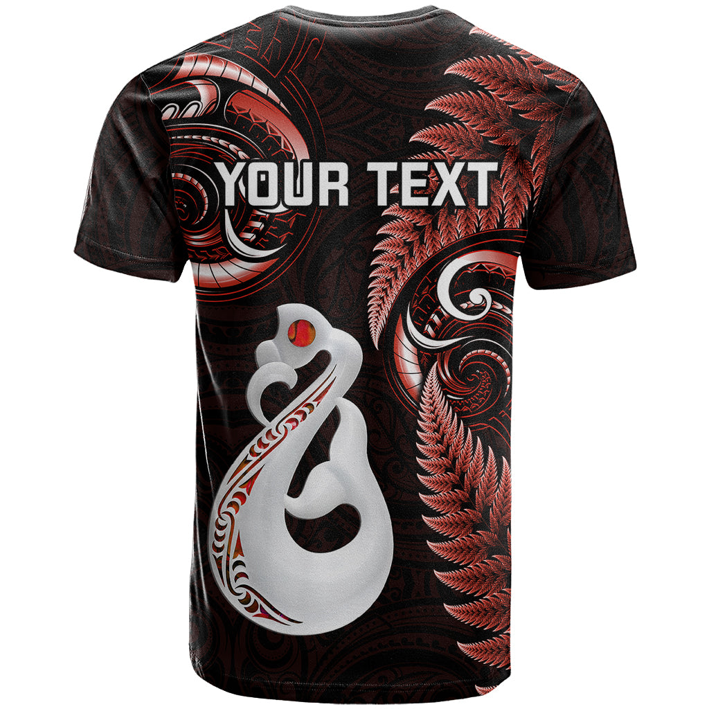 personalised-new-zealand-t-shirt-aotearoa-silver-fern-with-manaia-maori-unique-red