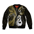 personalised-new-zealand-bomber-jacket-aotearoa-silver-fern-with-manaia-maori-unique-gold