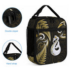 New Zealand Lunch Bag Aotearoa Silver Fern With Manaia Maori Unique Gold