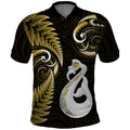 personalised-new-zealand-polo-shirt-aotearoa-silver-fern-with-manaia-maori-unique-gold