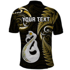 personalised-new-zealand-polo-shirt-aotearoa-silver-fern-with-manaia-maori-unique-gold
