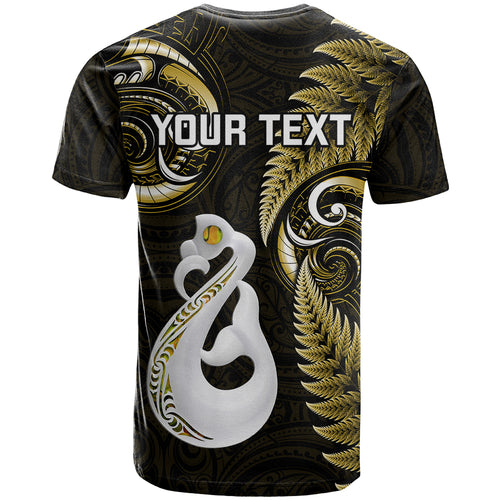 personalised-new-zealand-t-shirt-aotearoa-silver-fern-with-manaia-maori-unique-gold
