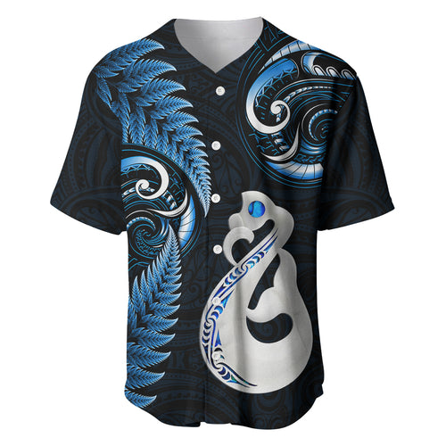 personalised-new-zealand-baseball-jersey-aotearoa-silver-fern-with-manaia-maori-unique-blue