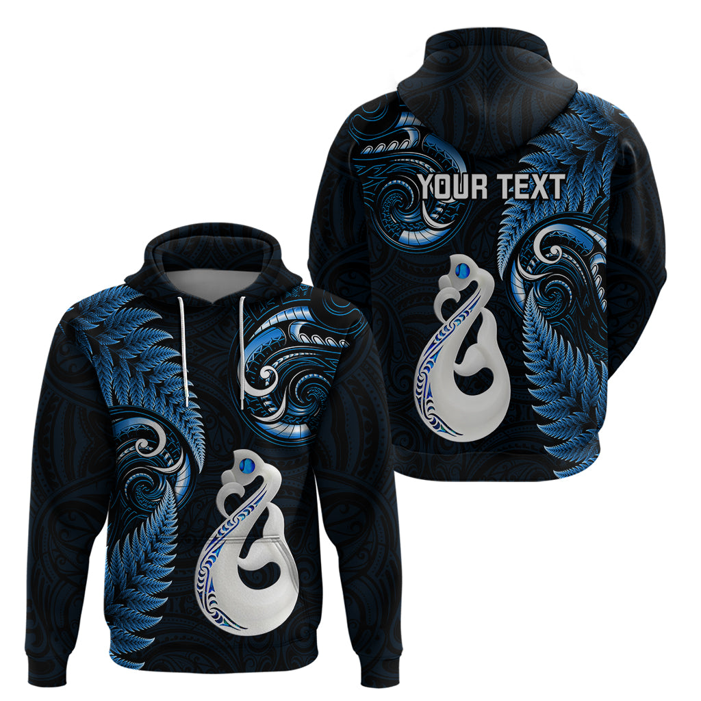 personalised-new-zealand-hoodie-aotearoa-silver-fern-with-manaia-maori-unique-blue