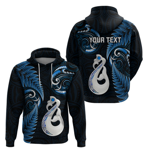 personalised-new-zealand-hoodie-aotearoa-silver-fern-with-manaia-maori-unique-blue