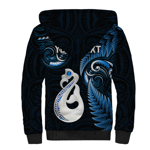 personalised-new-zealand-sherpa-hoodie-aotearoa-silver-fern-with-manaia-maori-unique-blue