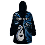 personalised-new-zealand-wearable-blanket-hoodie-aotearoa-silver-fern-with-manaia-maori-unique-blue