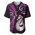 personalised-new-zealand-baseball-jersey-aotearoa-silver-fern-with-manaia-maori-unique-pink