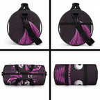 New Zealand Duffle Bag Aotearoa Silver Fern With Manaia Maori Unique Pink