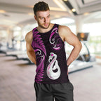 personalised-new-zealand-men-tank-top-aotearoa-silver-fern-with-manaia-maori-unique-pink