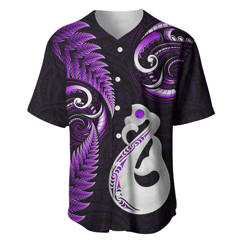 personalised-new-zealand-baseball-jersey-aotearoa-silver-fern-with-manaia-maori-unique-purple